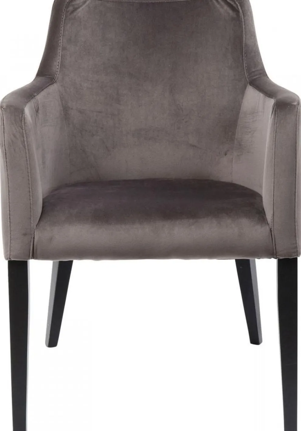 Armleunstoel Black Mode Fluweel Grijs