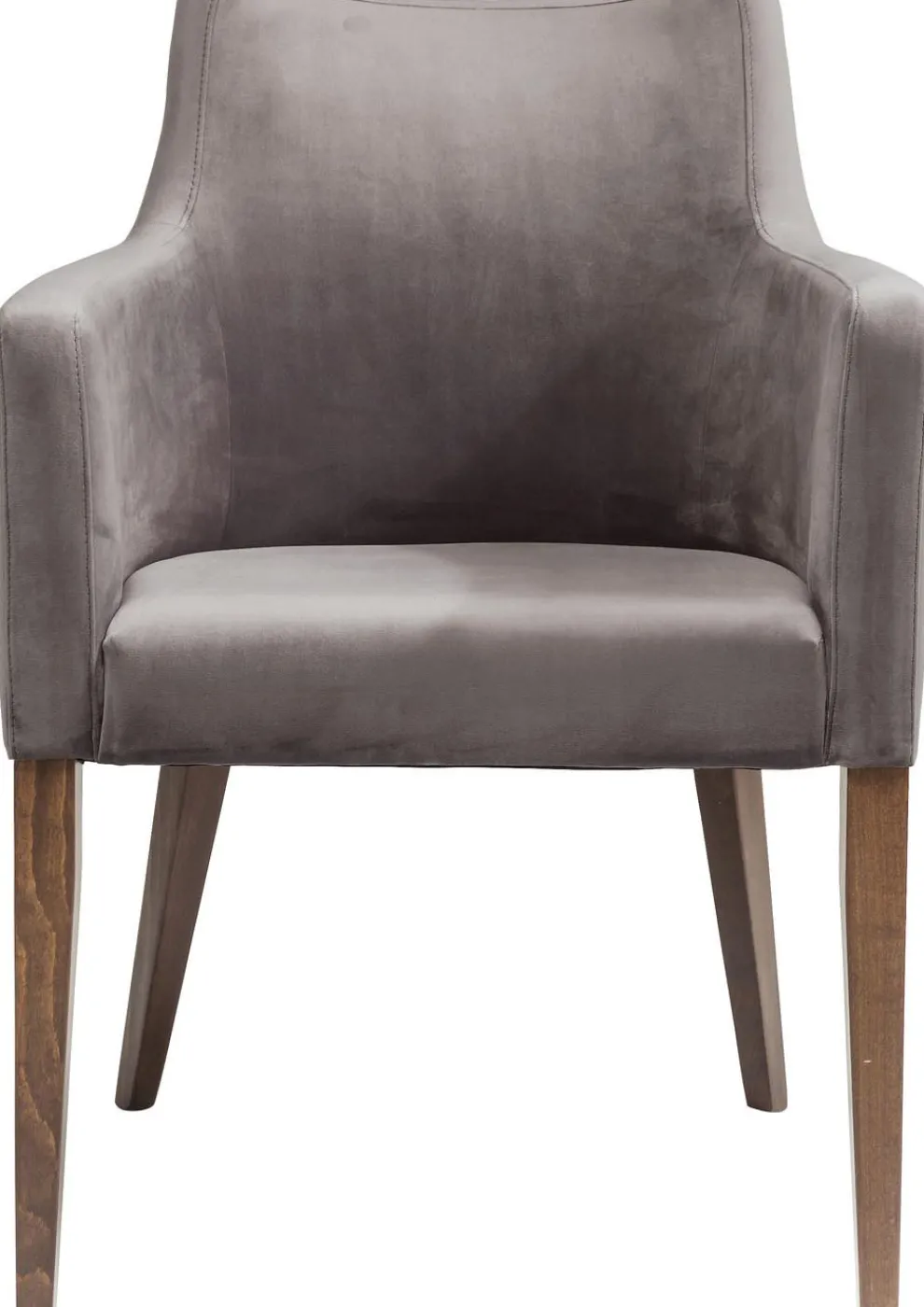 Armleunstoel Mode Fluweel Grijs