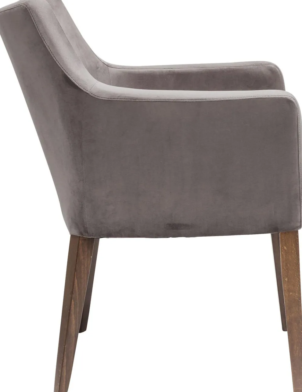 Armleunstoel Mode Fluweel Grijs