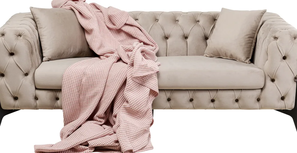 Bank Bellissima 2-Seater Velvet Beige 200cm