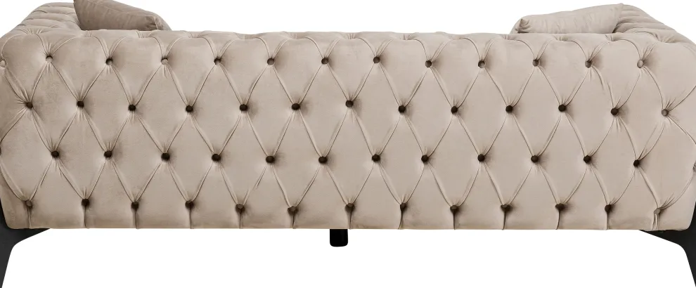 Bank Bellissima 2-Seater Velvet Beige 200cm