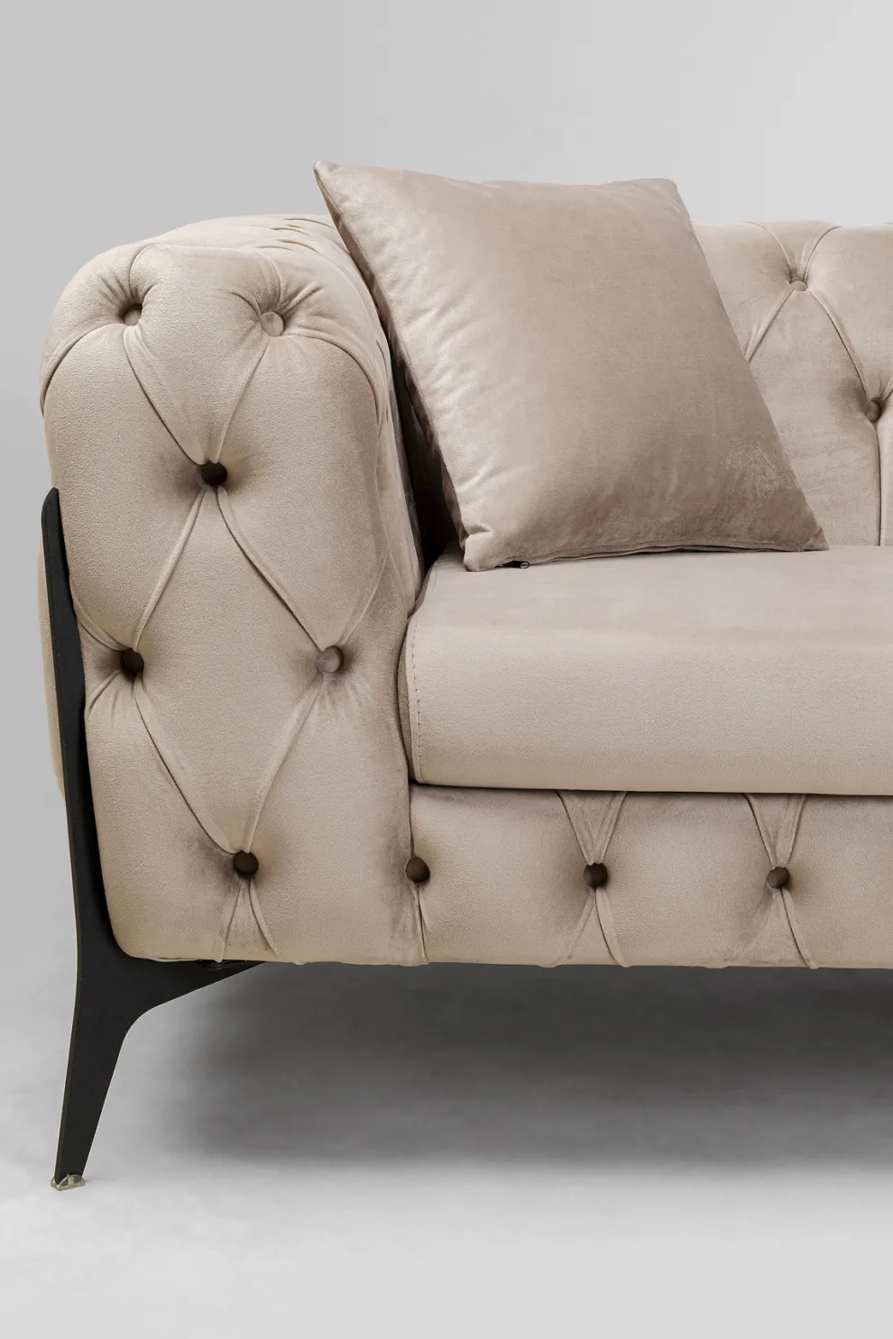 Bank Bellissima 2-Seater Velvet Beige 200cm