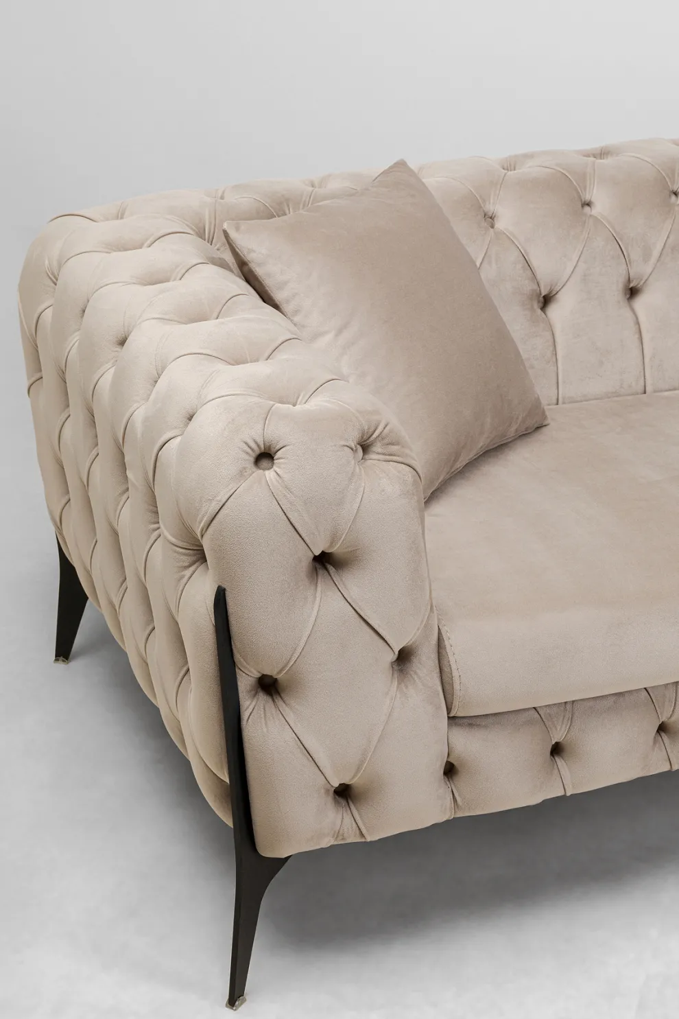 Bank Bellissima 2-Seater Velvet Beige 200cm