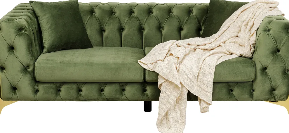 Bank Bellissima 2-Seater Velvet Green 200cm