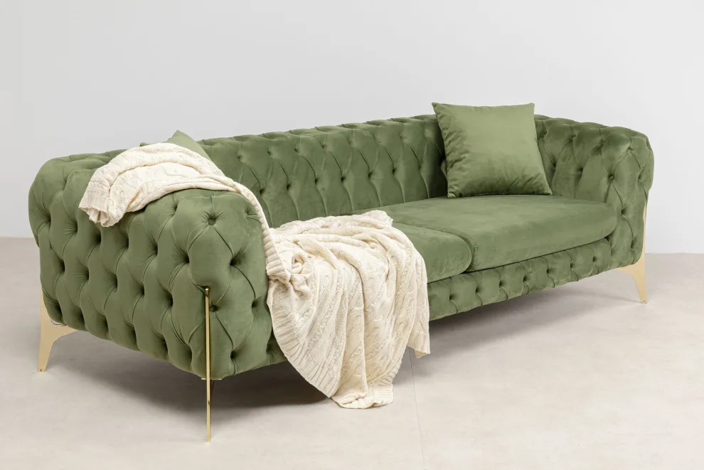 Bank Bellissima 3-zits Green 240cm