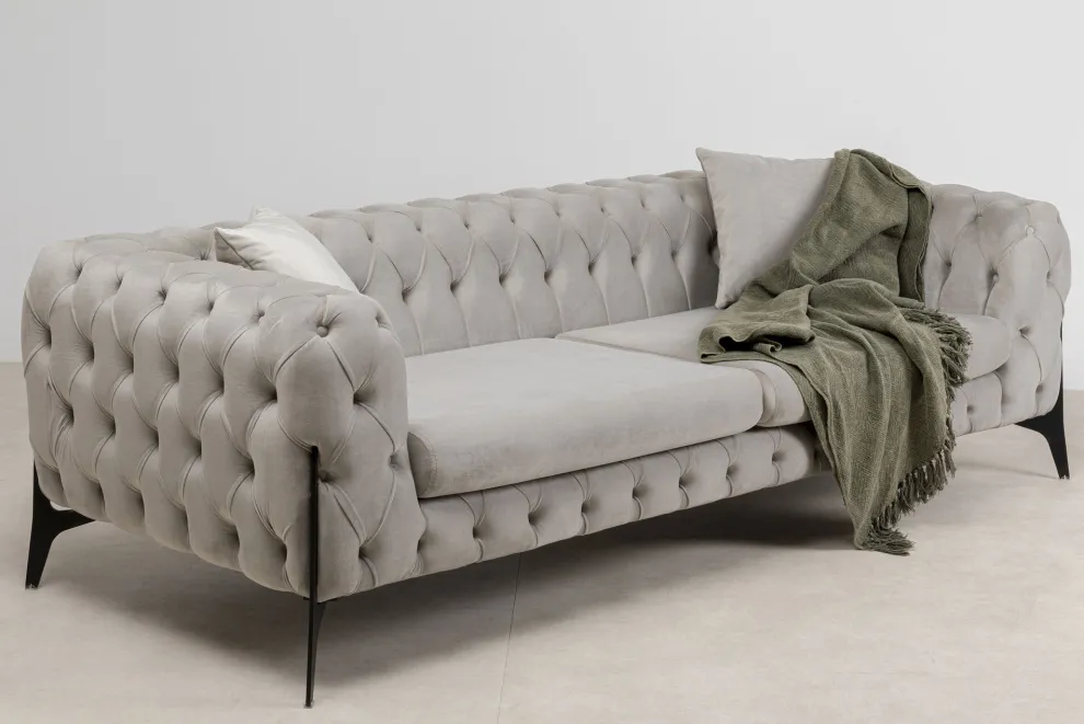 Bank Bellissima 3-zits Beige 240cm