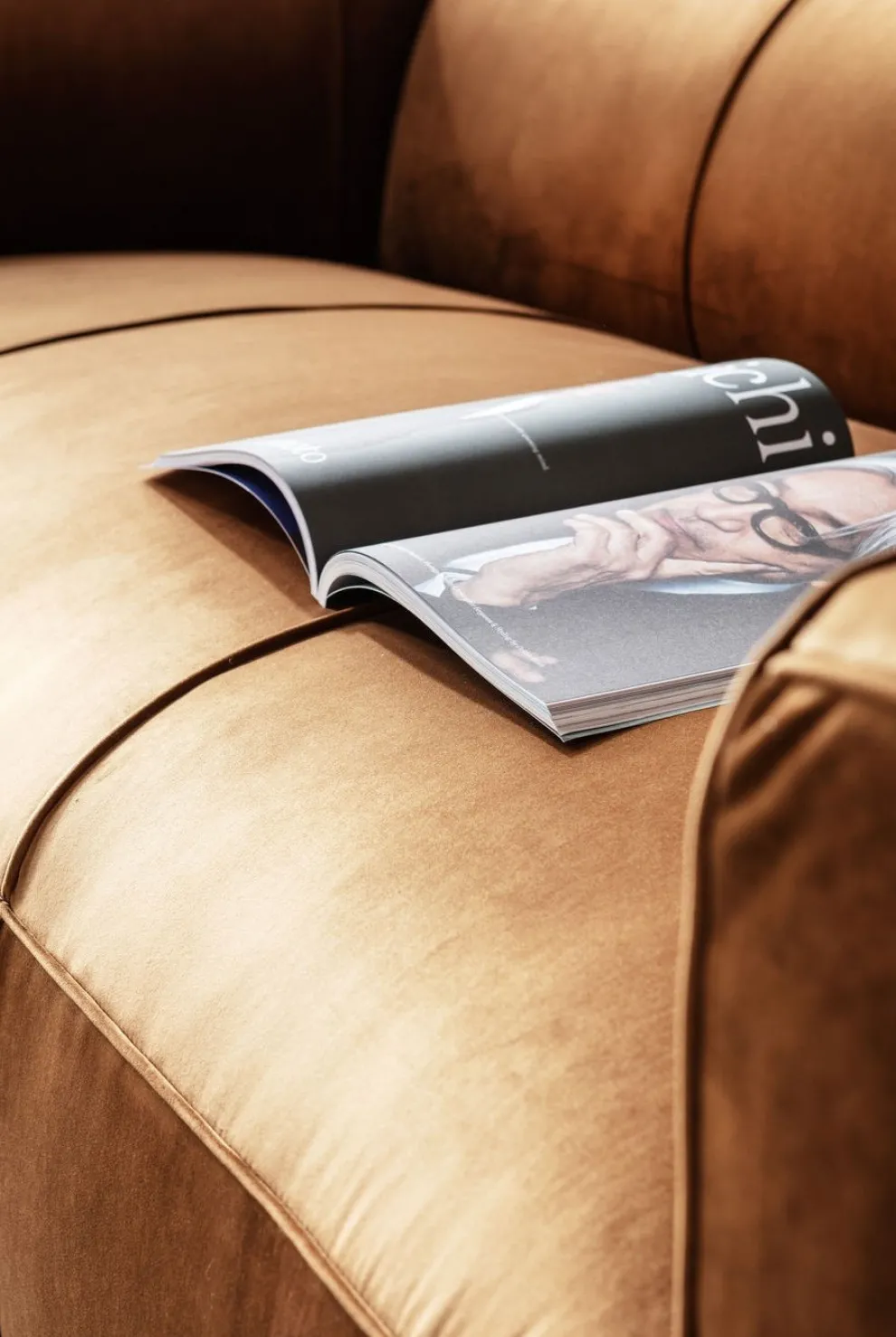 Bank Cubetto 3-Zits Fluweel Bruin