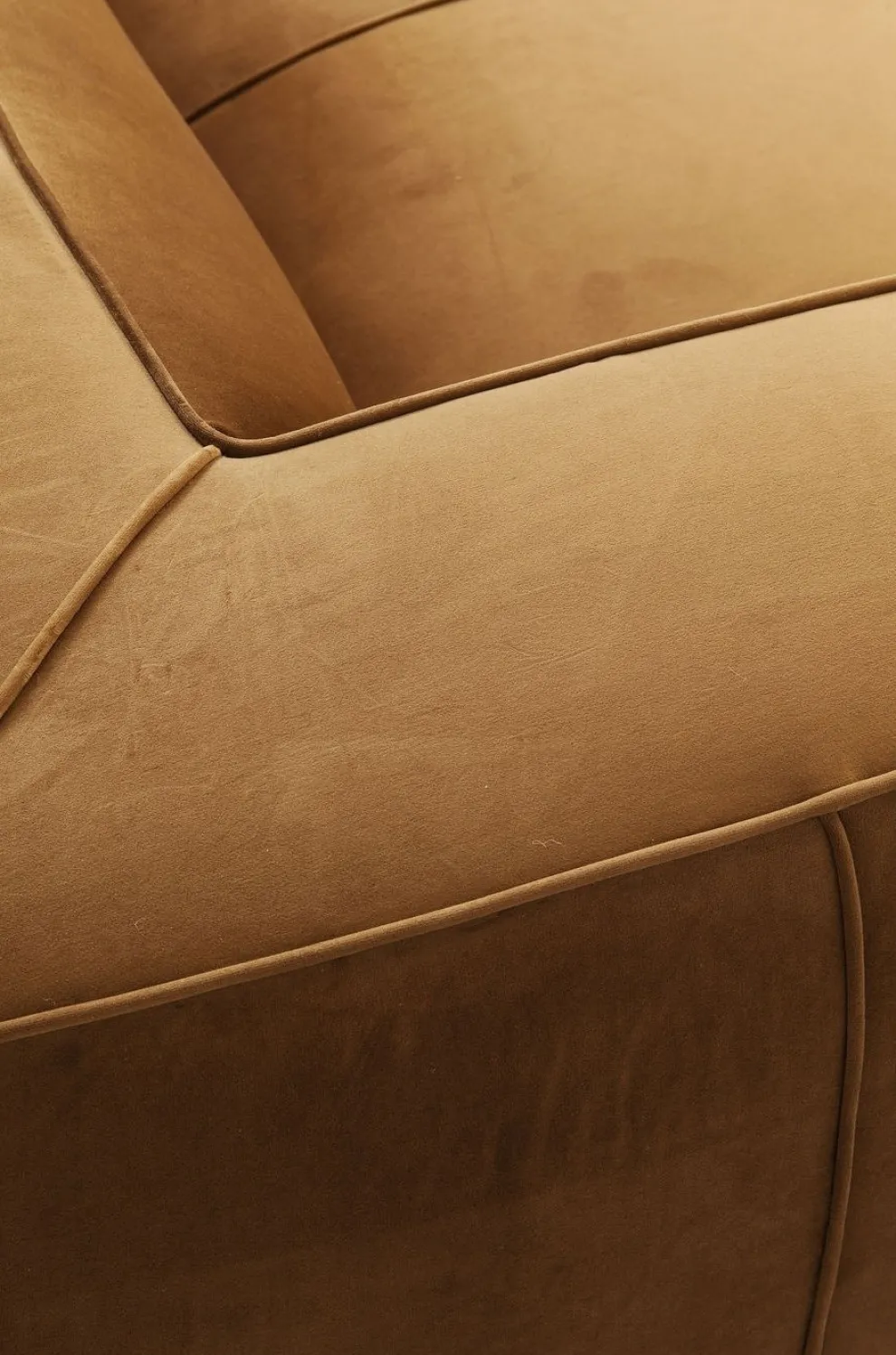 Bank Cubetto 3-Zits Fluweel Bruin