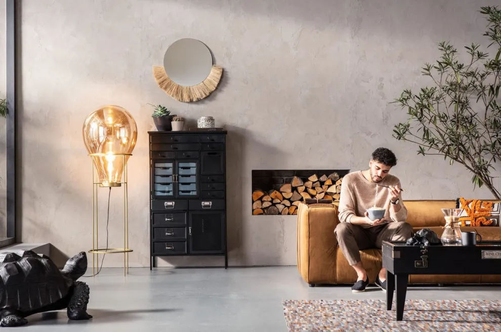 Bank Cubetto 3-Zits Fluweel Bruin