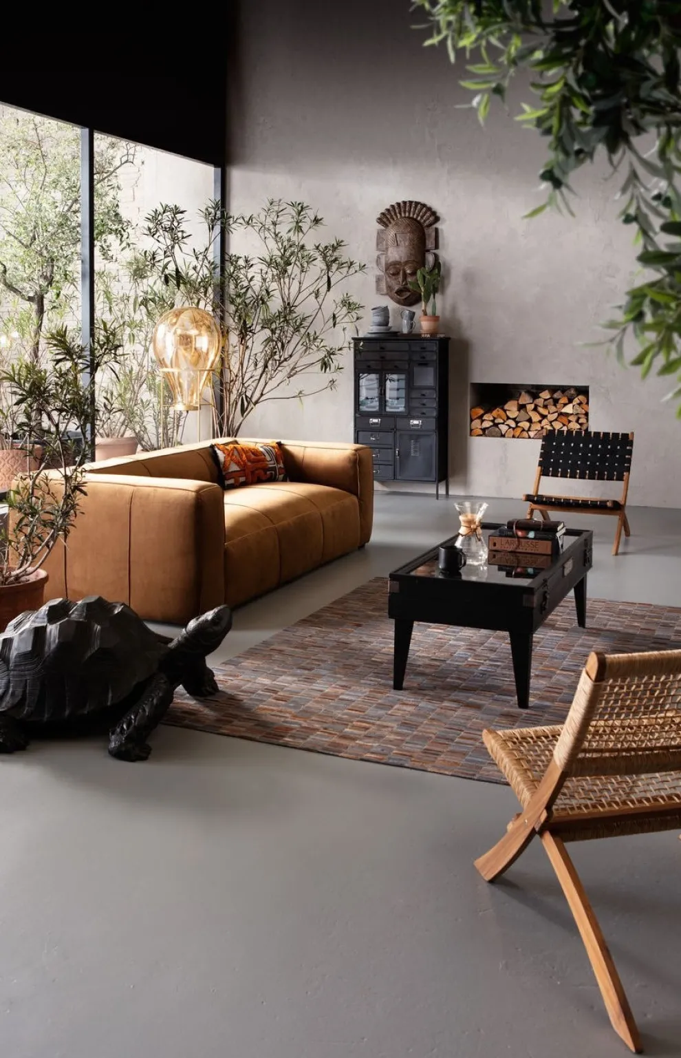 Bank Cubetto 3-Zits Fluweel Bruin