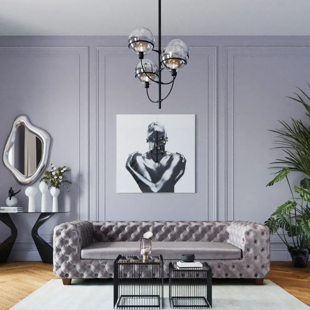 Bank Desire 3-Zits Zilvergrijs