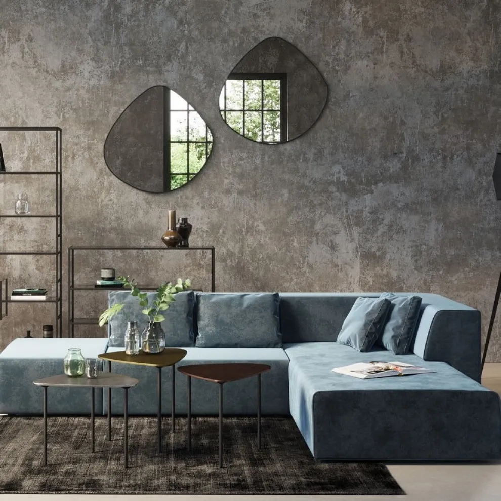 Bank Infinity Fluweel Oceaan Rechts