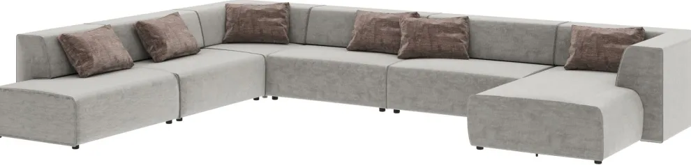 Bank Infinity Miami Grijs 417cm