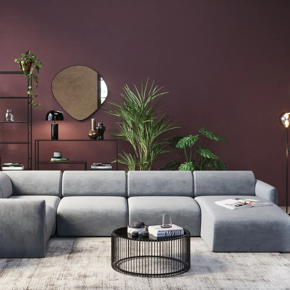 Bank Living Landscape 1 Lucca Grey Right 328cm