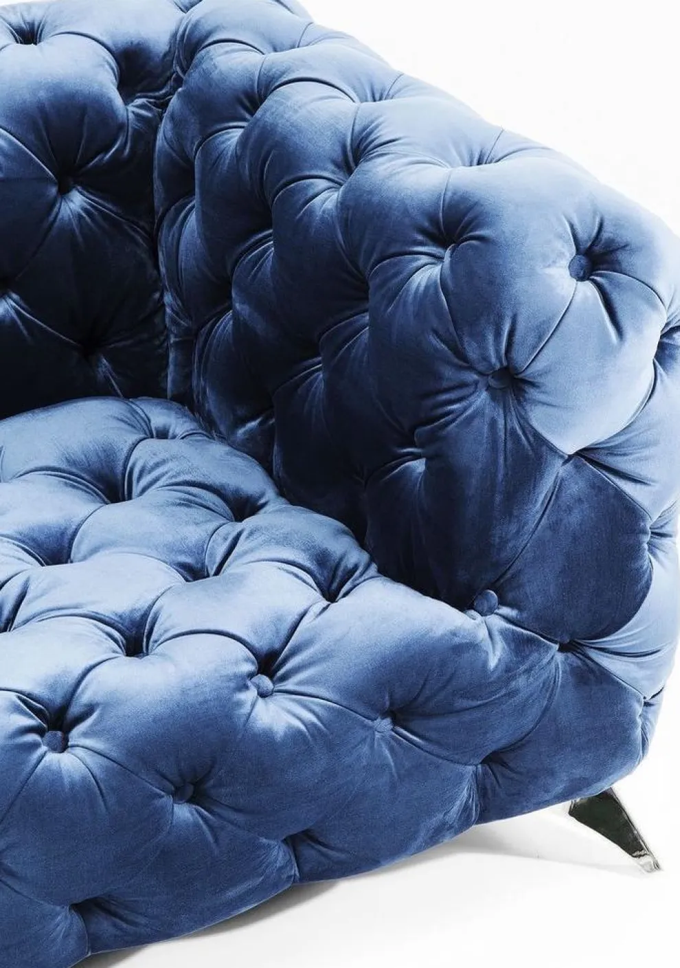 Bank Look 2-Zits Fluweel Blauw