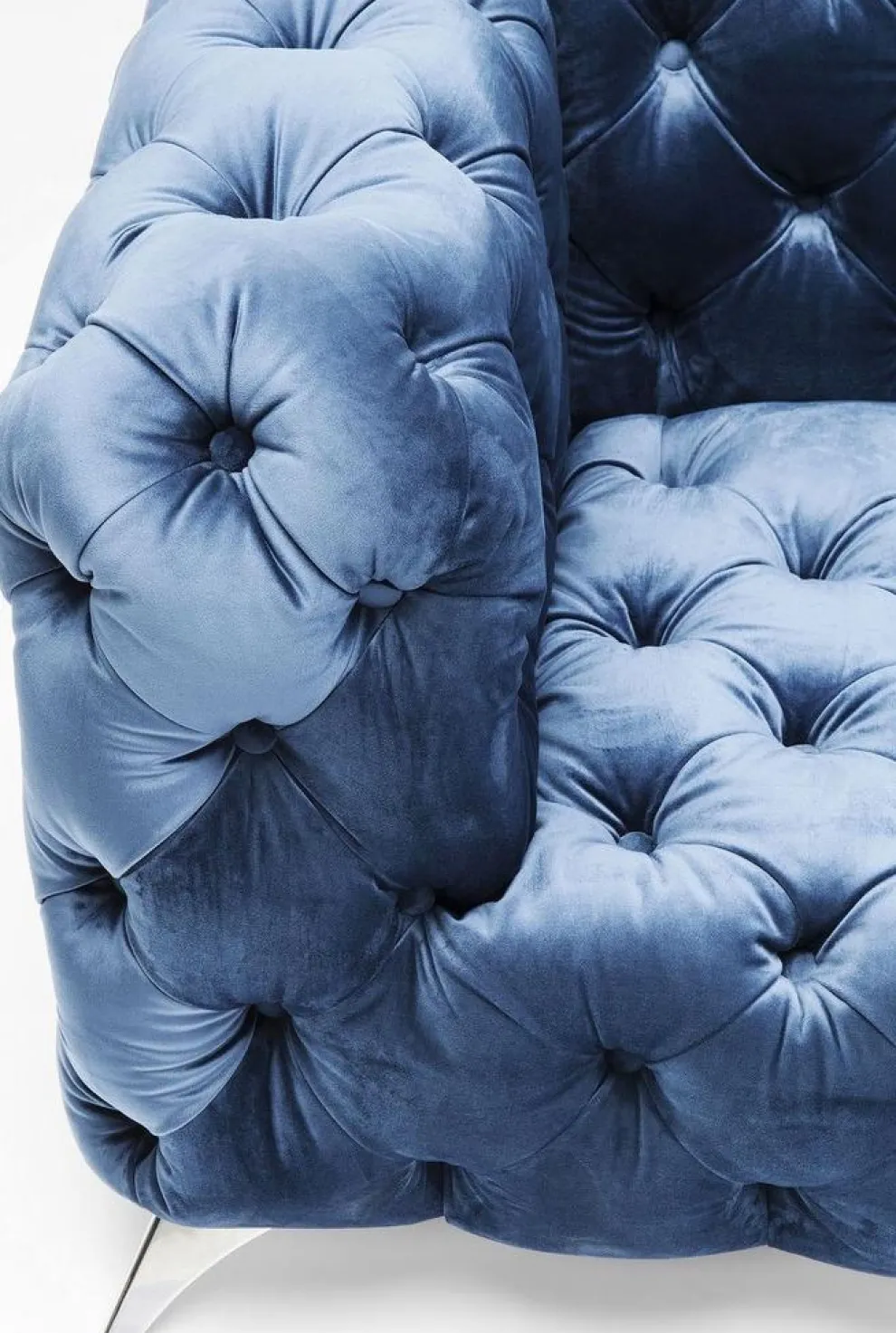 Bank Look 2-Zits Fluweel Blauw