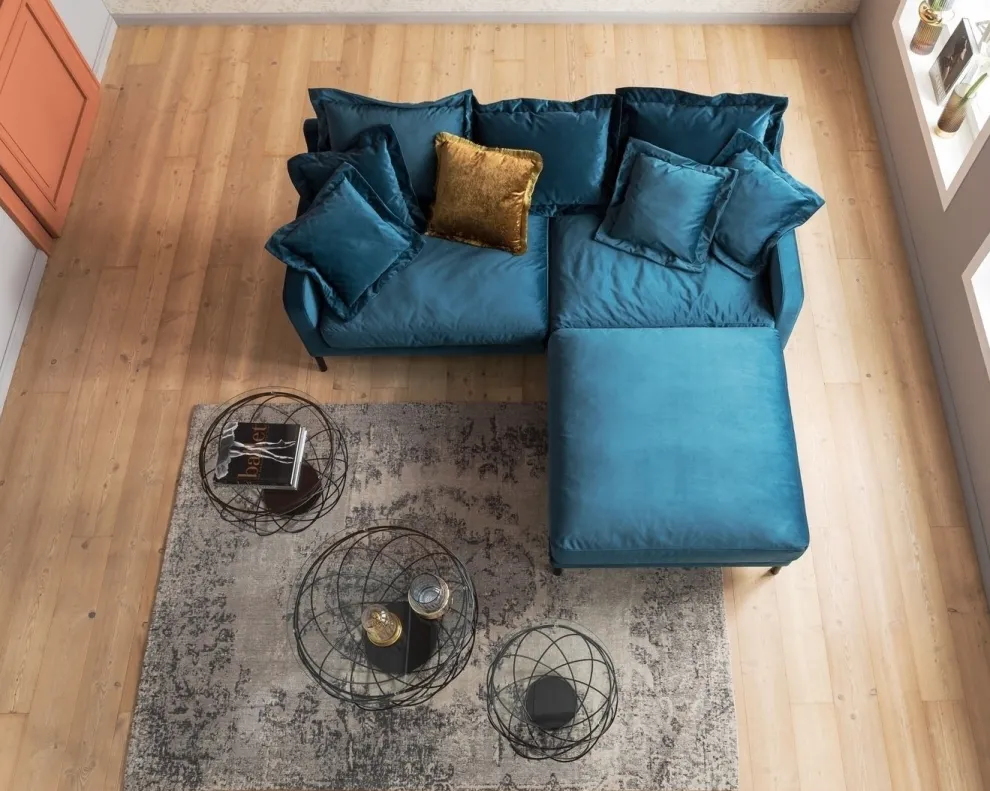 Bank Lullaby 2-Zits Petrol-Blauw