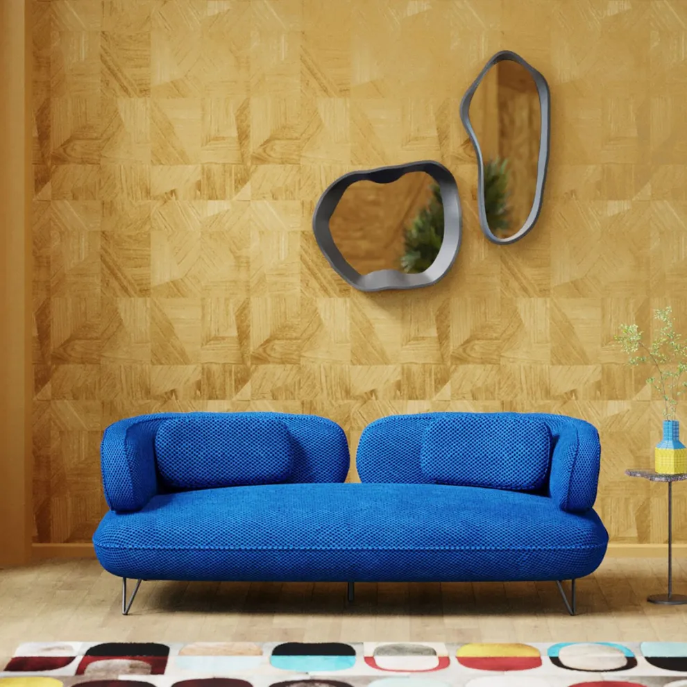 Bank Peppo 2-Seater Blue 182cm