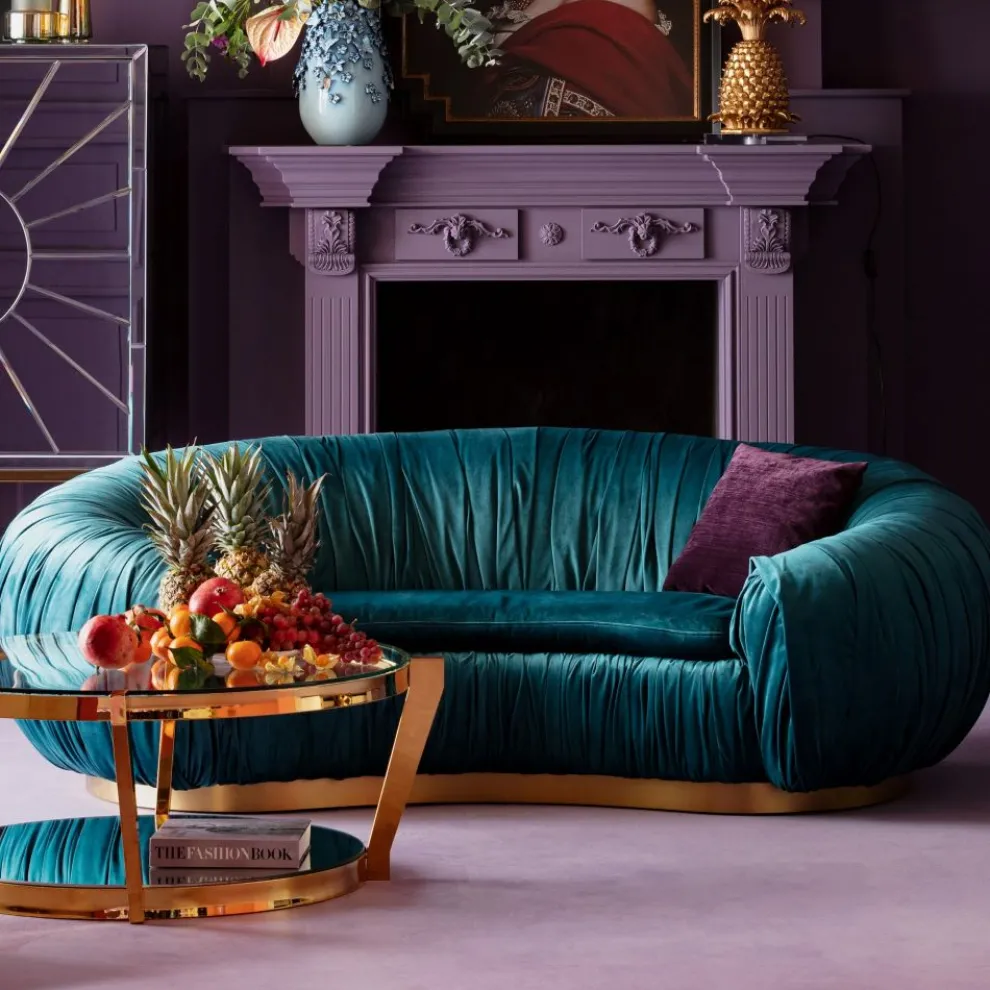 Bank Perugia 2-zits Emerald 195cm