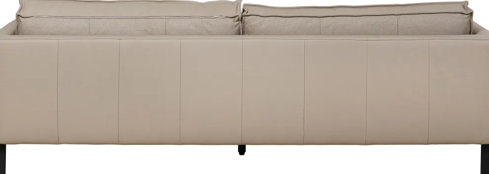 Bank 3-Seater Victor Leather Grey 233cm