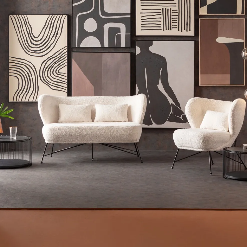 Bank 2-zits Jacky Teddy 139cm