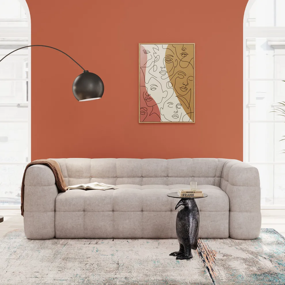 Bank 3-zits Salamanca Creme 240cm