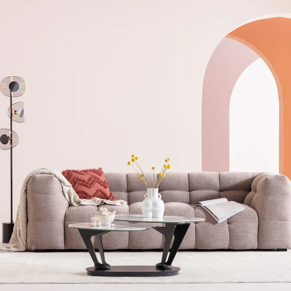 Bank 3-zits Salamanca Grey 240cm