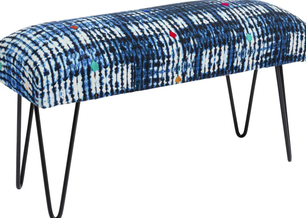 Bankje Desna Patchwork Blue 80cm