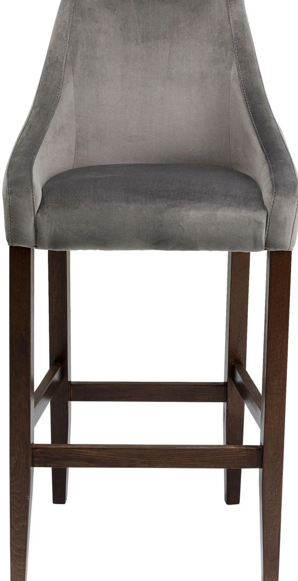 Barkruk Mode Fluweel Grijs