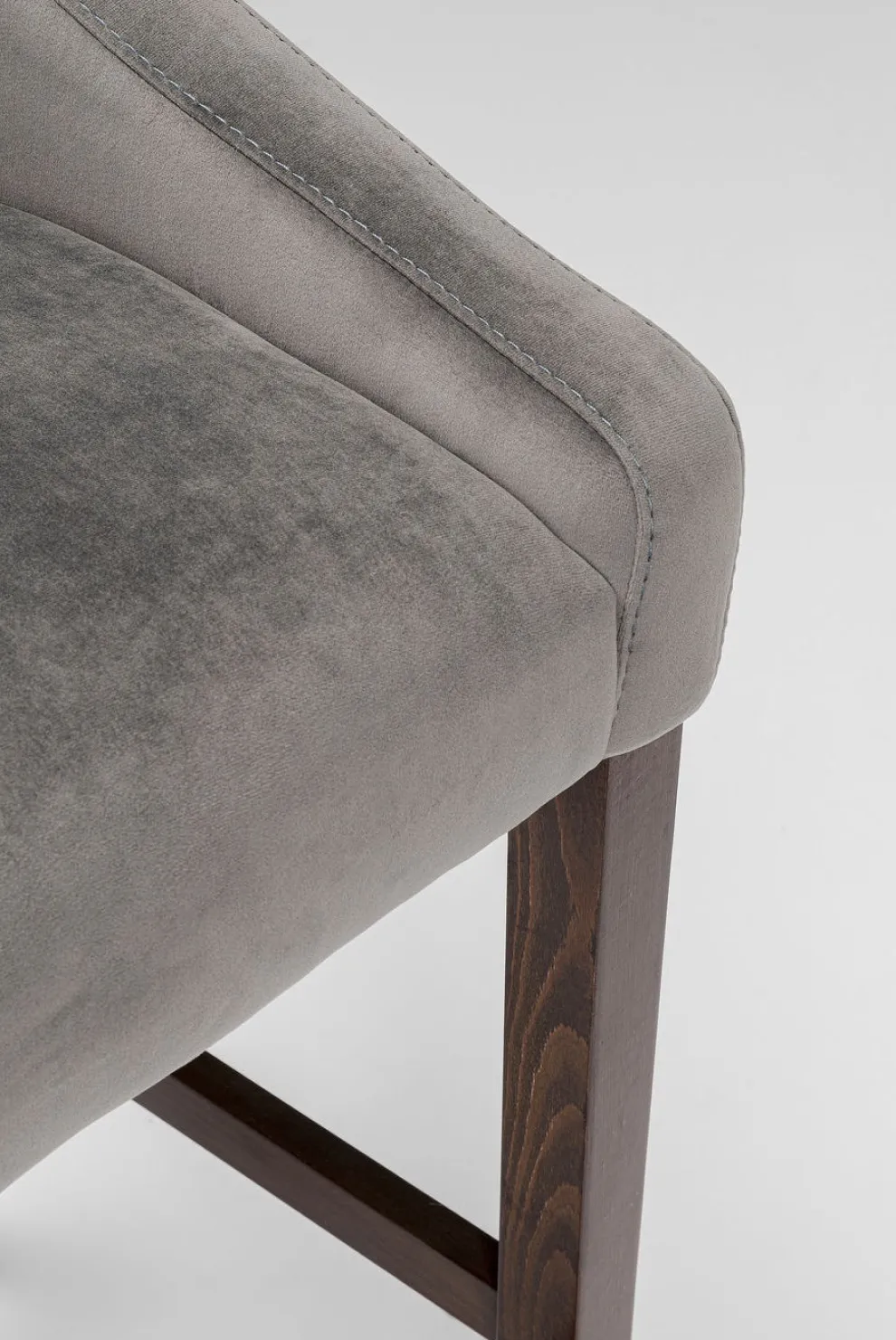 Barkruk Mode Fluweel Grijs