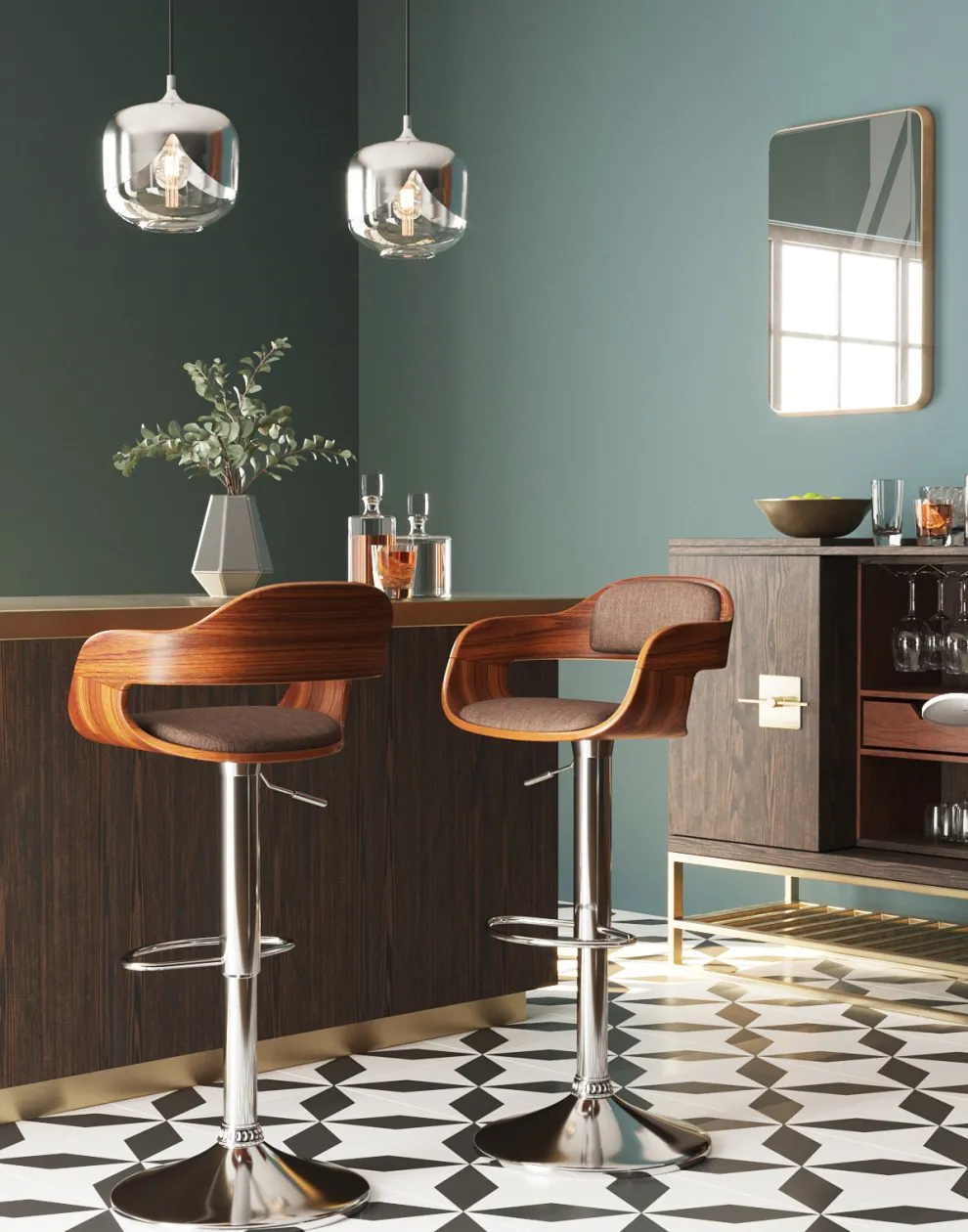 Barkruk Monaco Chocolade