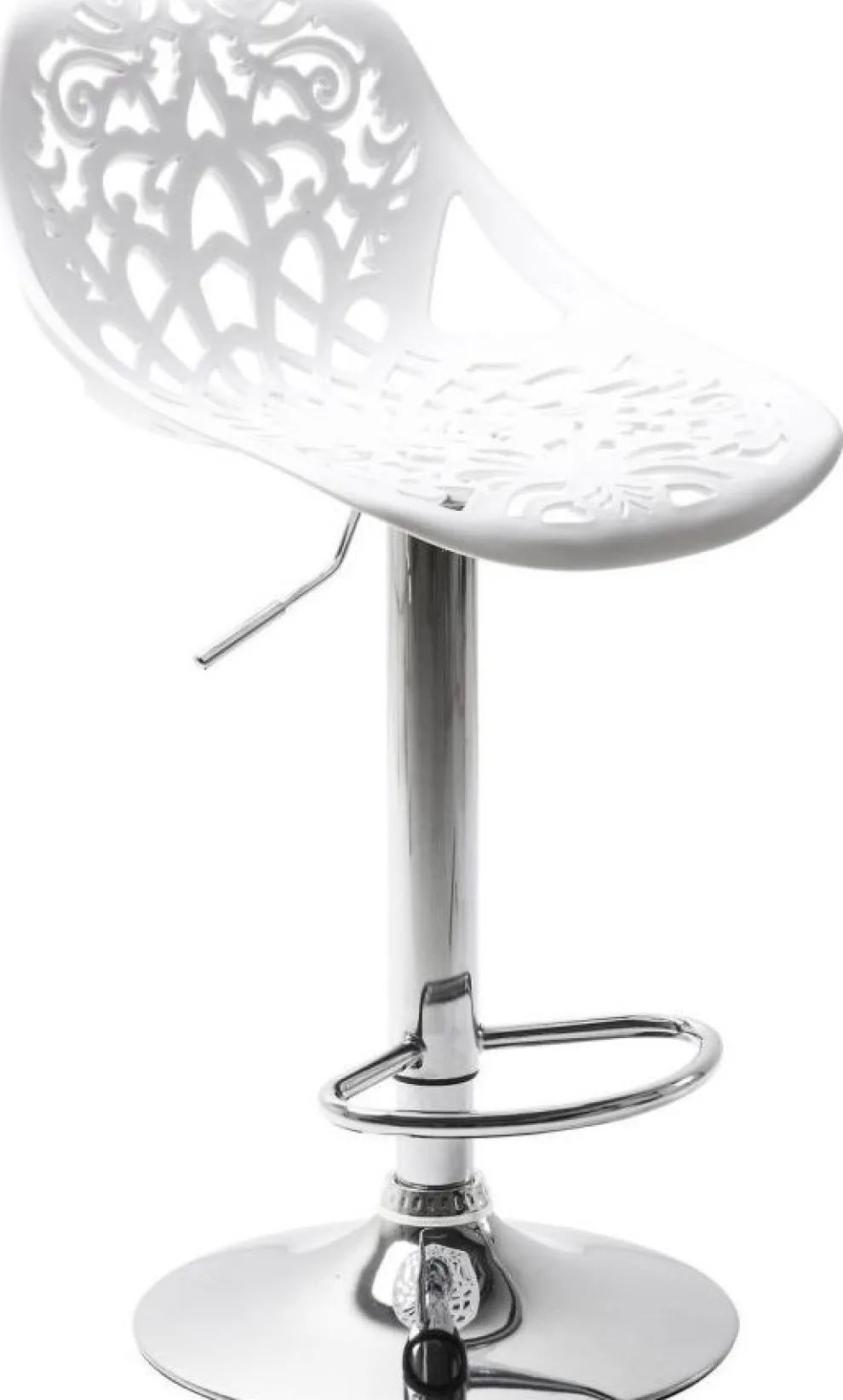 Barkruk Ornament Wit