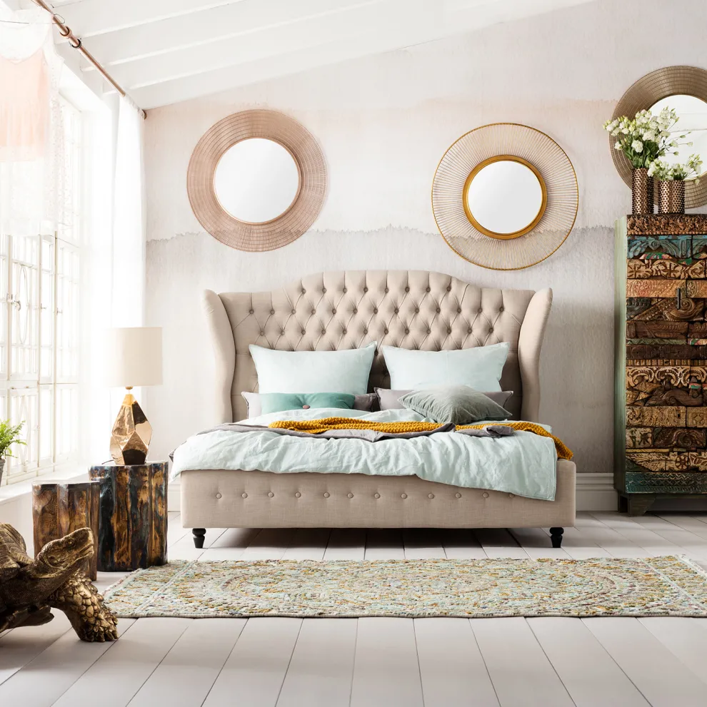 Bed City Spirit Linnen Natuurlijk 180x200cm