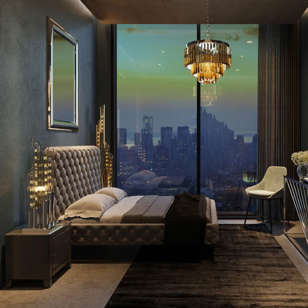 Bed Desire Hoog Zilvergrijs 180x200cm