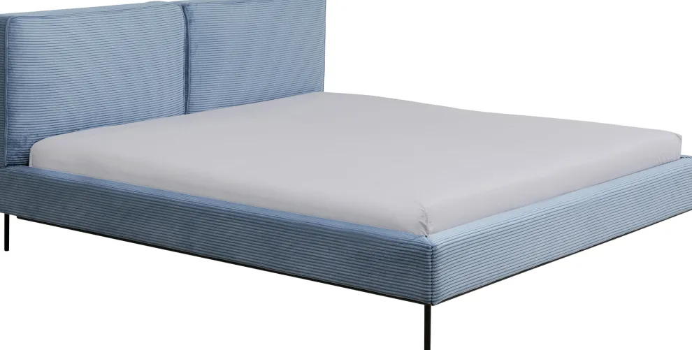 Bed East Side Cord Blue 180x200cm