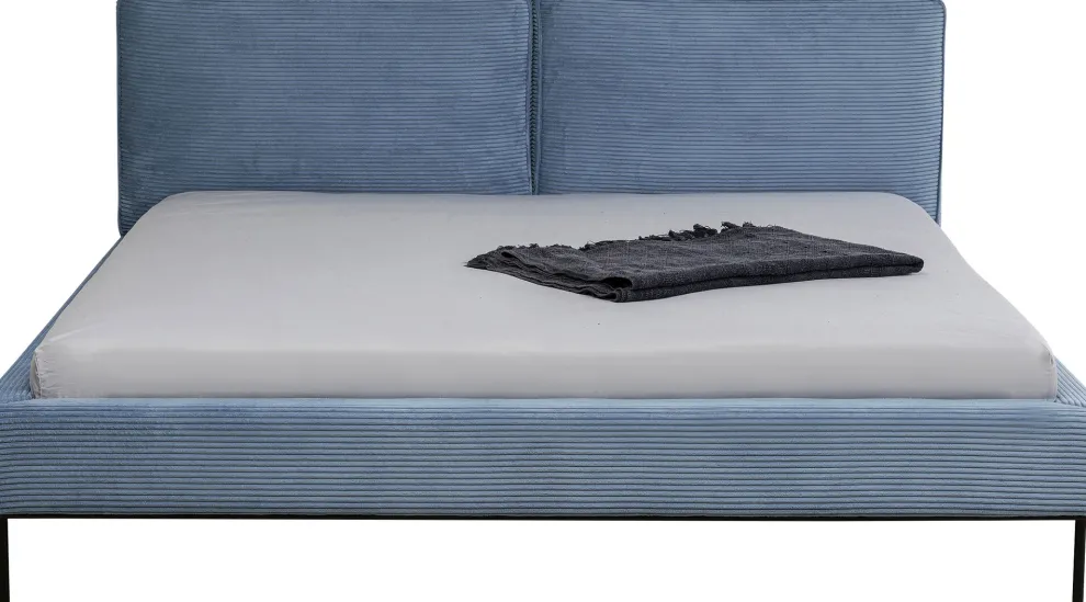 Bed East Side Cord Blue 180x200cm