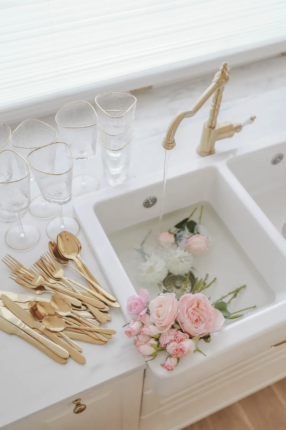 Bestek Gloria Mat Goud (16 Stuks)