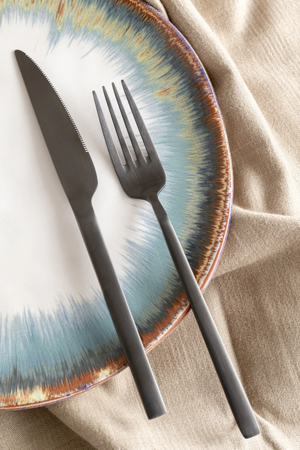 Bestek Gloria Mat Zwart (16 Stuks)