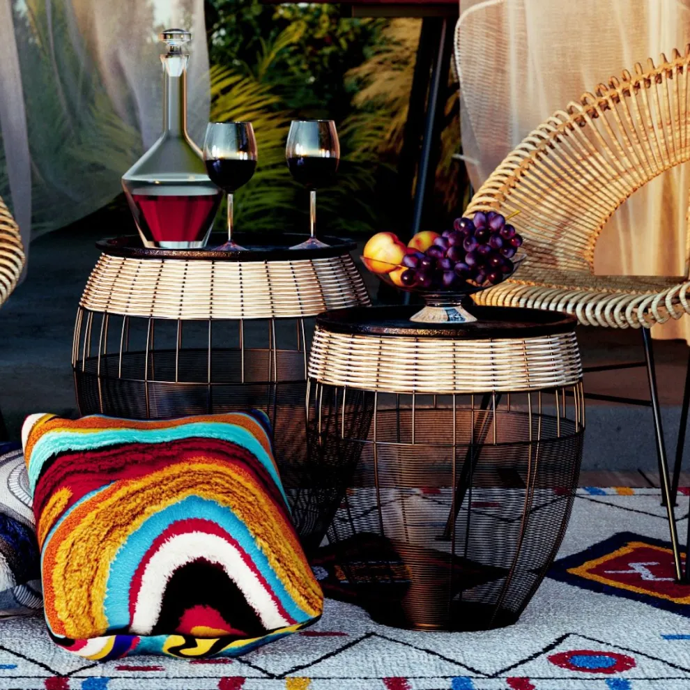 Bijzettafel African Drums (2-delig)