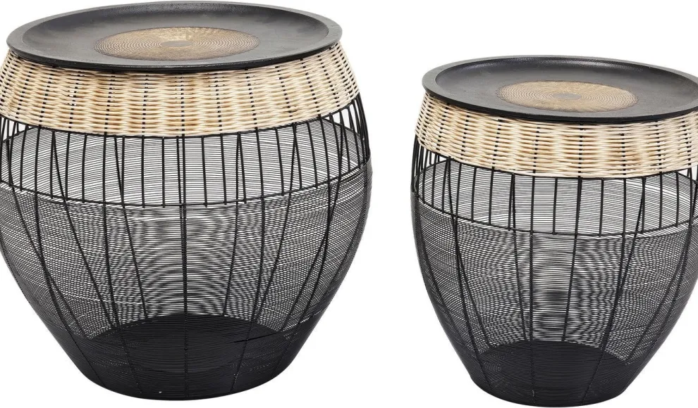 Bijzettafel African Drums (2-delig)