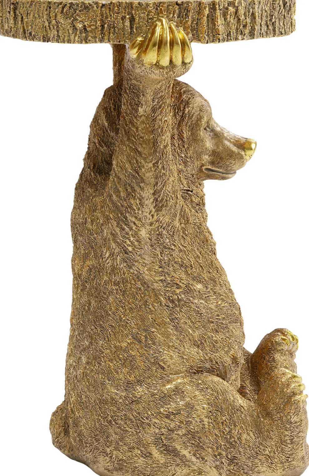 Bijzettafel Animal Beer Goud 35x34cm
