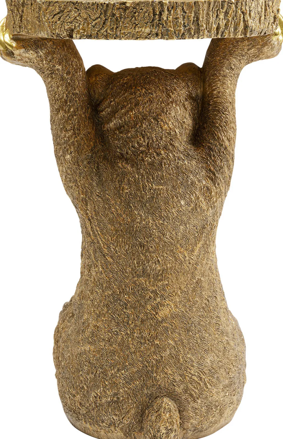 Bijzettafel Animal Beer Goud 35x34cm