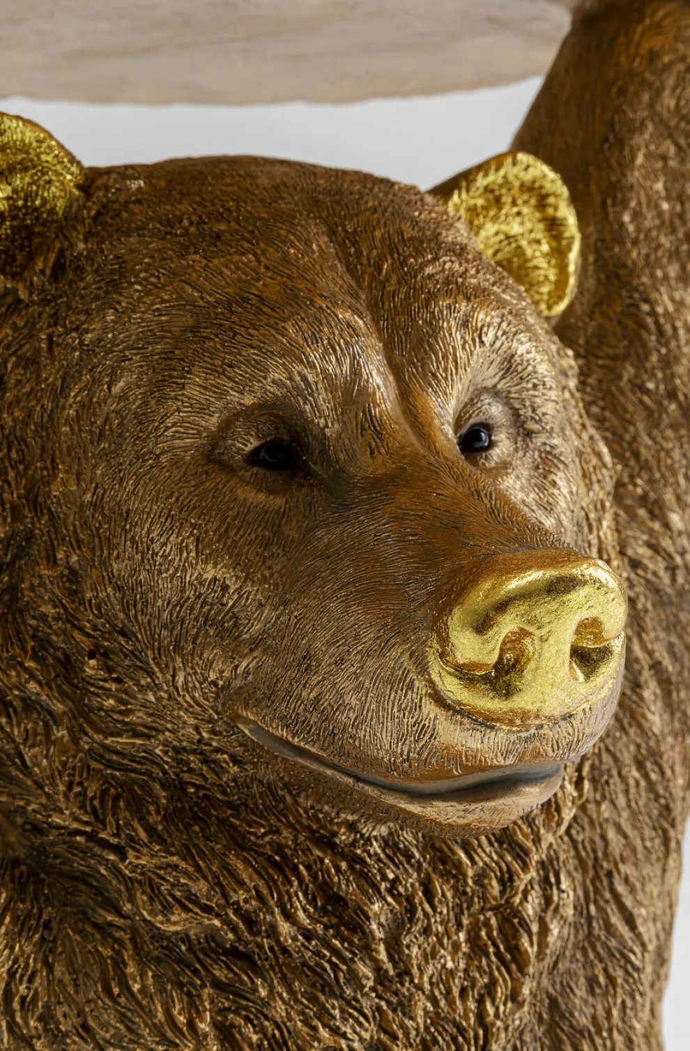 Bijzettafel Animal Beer Goud 35x34cm