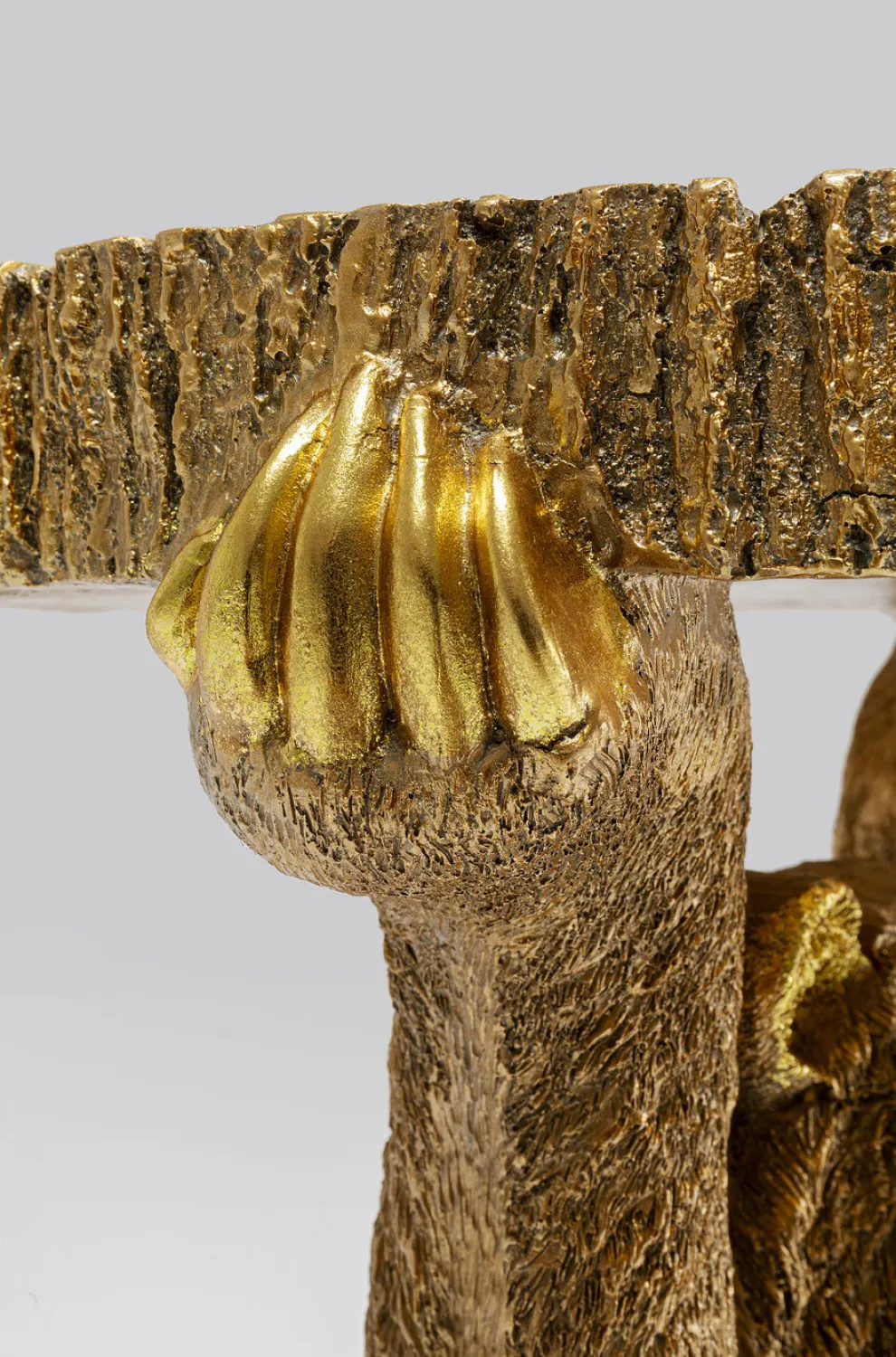 Bijzettafel Animal Beer Goud 35x34cm