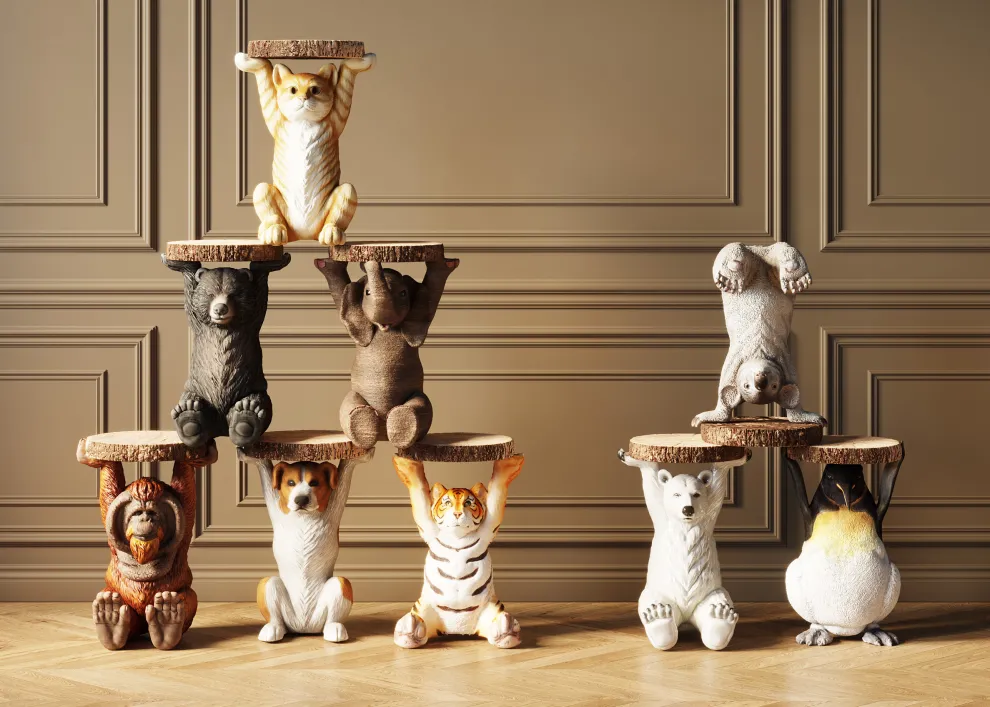 Bijzettafel Animal Mr Jack Ø33cm