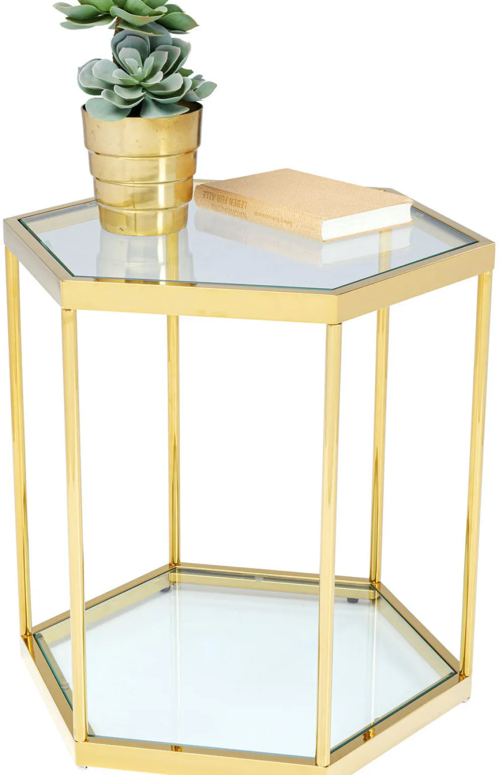 Bijzettafel Comb Goud 55cm