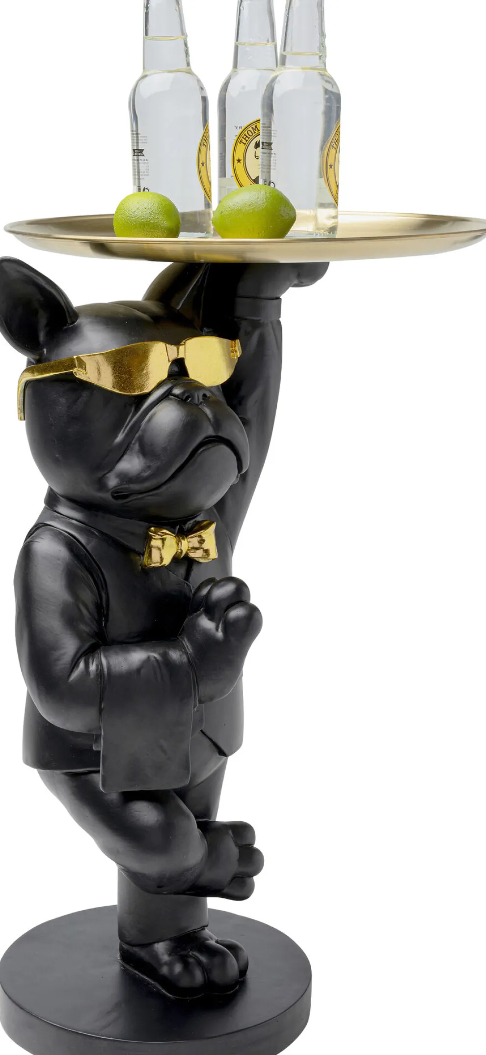 Bijzettafel Cool Bulldog Dienblad Black 34x55cm