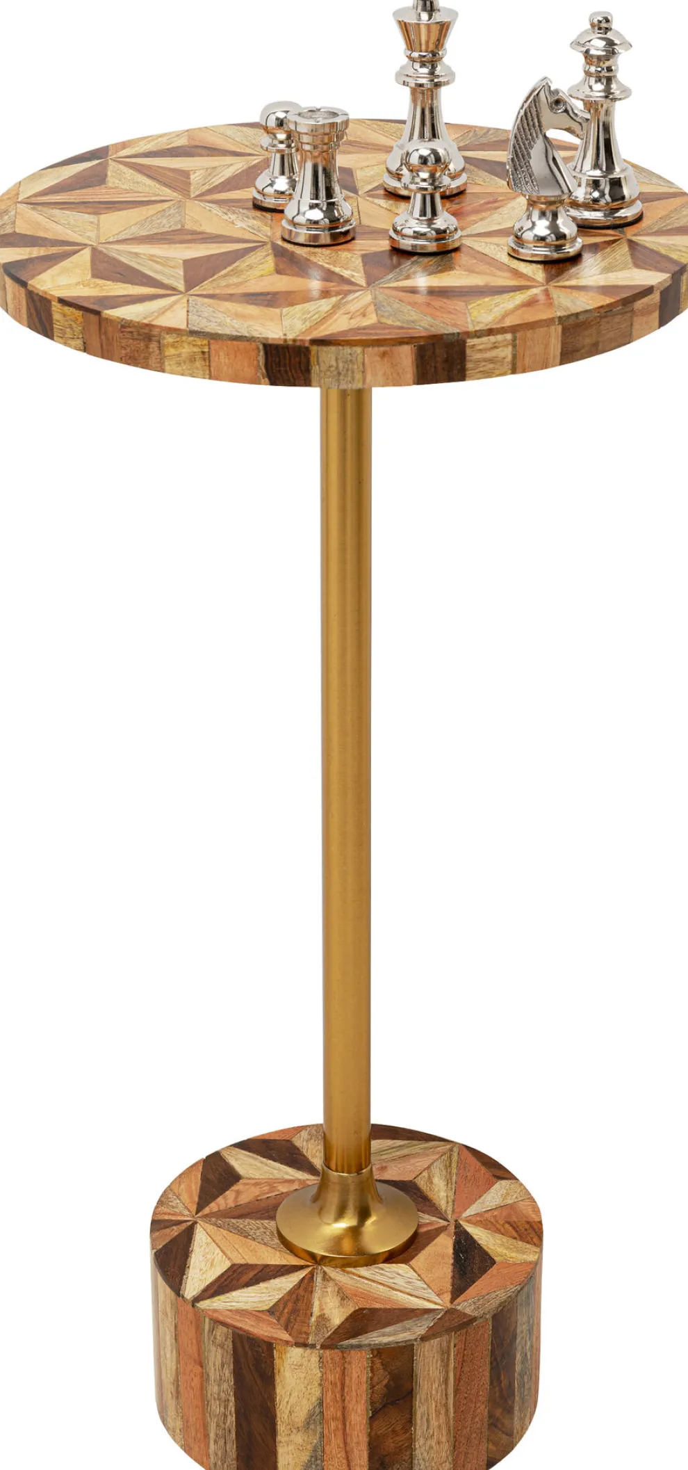 Bijzettafel Domero Geo Brown Ø25cm