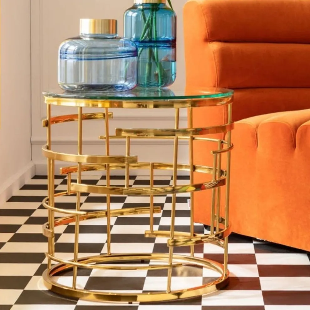 Bijzettafel Jupiter Goud Ø55cm