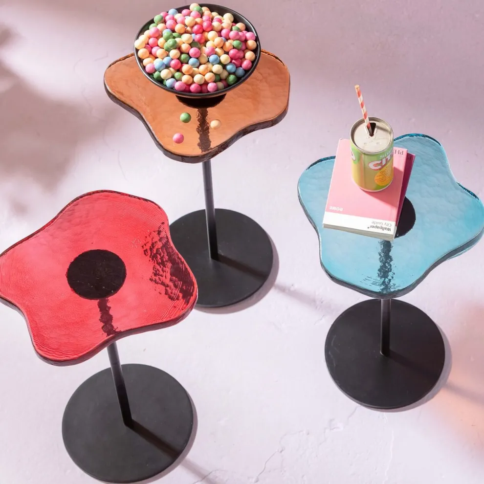 Bijzettafel Lava Blue 30cm